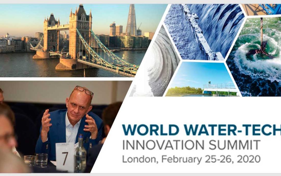 Presenting the ColiMinder technology at the World Water Tech Innovation Summit in London