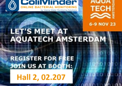Evolving Quality Control Through Science – Meet the ColiMinder team at Aquatech in Amsterdam!