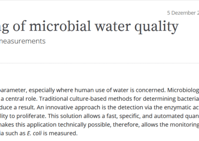 Real-Time Monitoring of Microbial Water Quality – Article